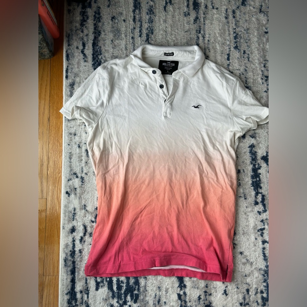Hollister Men’s Ombré Collard Shirt